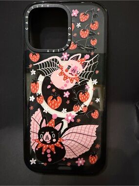 Casetify 16 ProMax MagSafe Strawberry Bat Design case